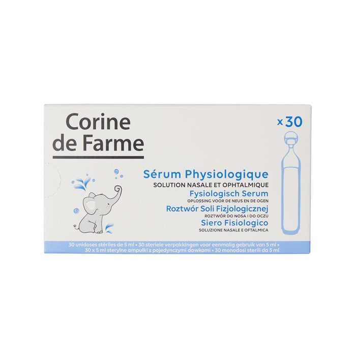 Sérum physiologique avec embouts ronds spécial bébé boite de 30 doses