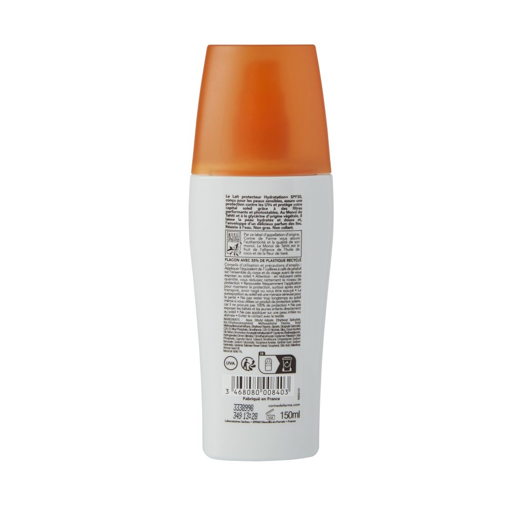 Lait protecteur hydratation SPF30