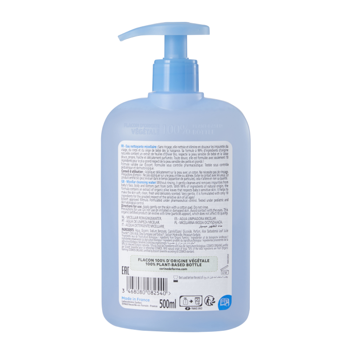 Eau Micellaire Nettoyante Bébé Certifié BIO par Ecocert - Corine de Farme Baby