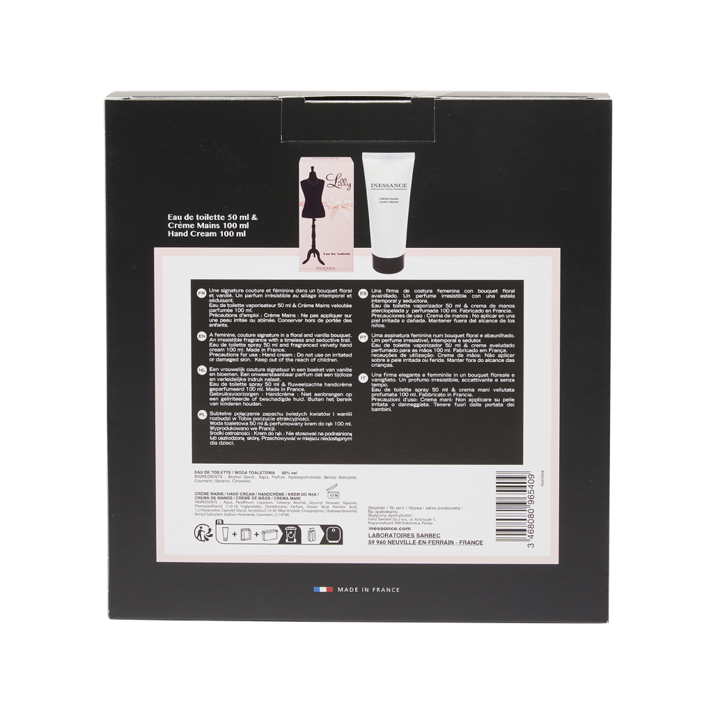 Coffret cadeau Lilly Inessance dos