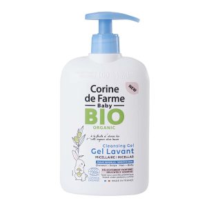 Corine de Farme Baby, Eau Nettoyante Micellaire Parfumée, Certifié Bio,  Nettoie en douceur le visage, le corps et le siège de votre bébé, Convient  dès les premiers jours de la vie 