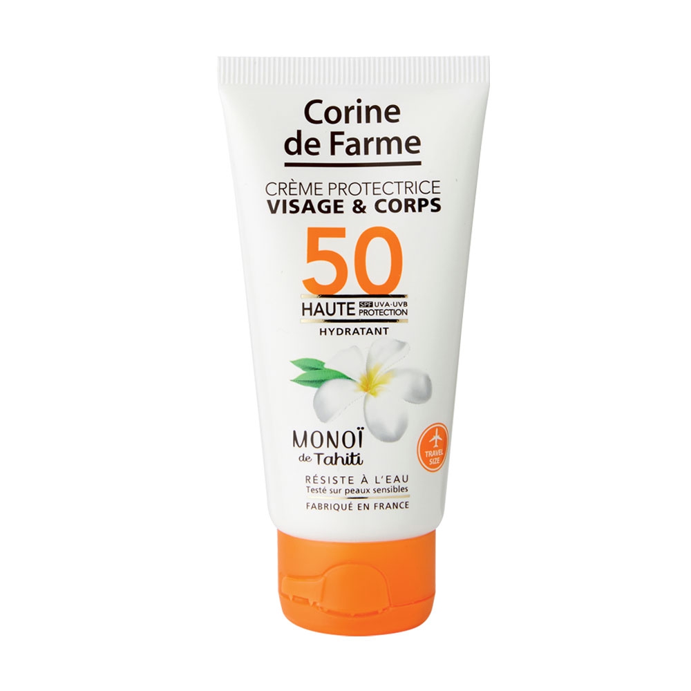 creme solaire visage et corps spf50 corine de farme