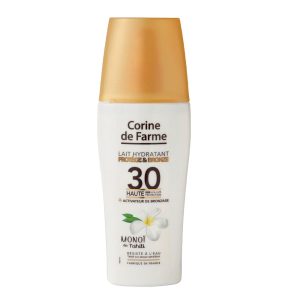 lait de protection solaire hydratant