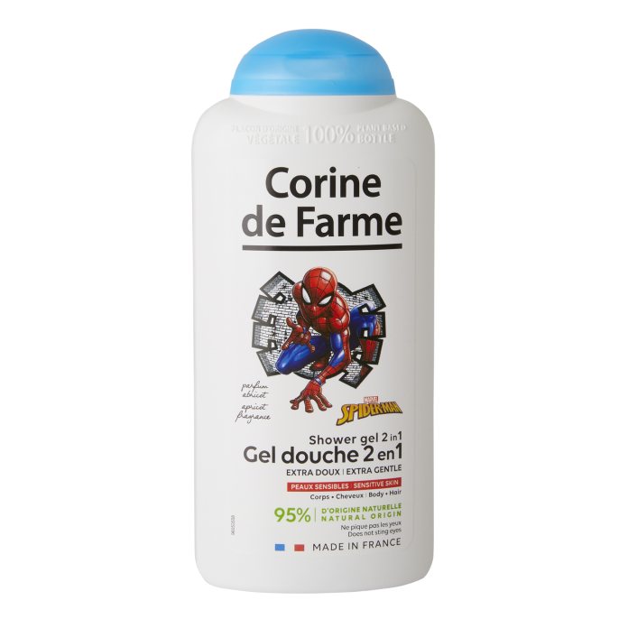 Gel Douche Enfant Spiderman - 300ml - Corine de Farme - DC Comics - Warner - Clean beauty