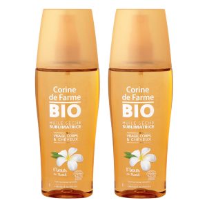 Lot de 2 Huiles Sèches Sublimatrices 150ml - Certifiées Bio - Corine de Farme