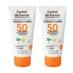 Lot de 2 Crèmes protectrice visage&corps SPF50 50ml - Corine de Farme