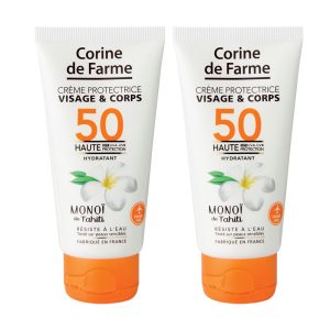 Lot de 2 Crèmes protectrice visage&corps SPF50 50ml - Corine de Farme