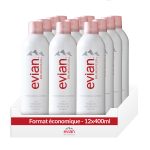 Brumisateur Evian - Evian Facial Spray 400ml x12 - Clean beauty - Made in France - Hydrate - Rafraichit - Tonifie - Pack économique