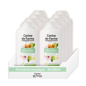 Shampooing Extra-Doux à l’Huile d’Amande Douce - Pack économique - Corine de Farme