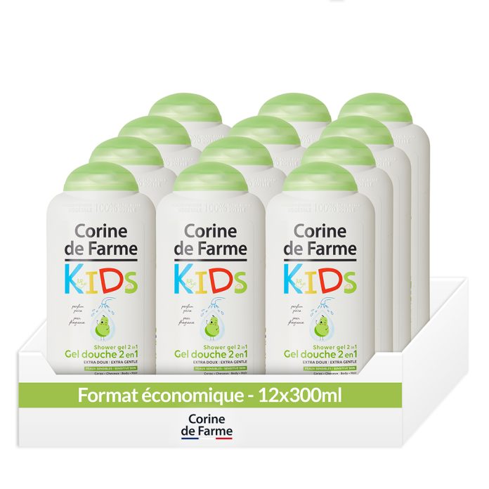 Gel Douche KIDS Corine de Farme Parfum Poire Éco Pack x12 - Corine de Farme  Site Officiel