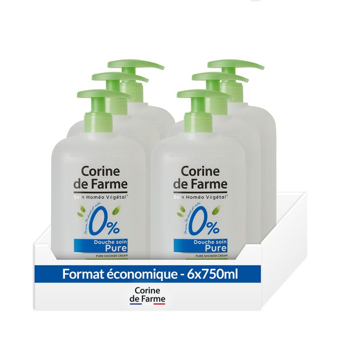 Pack économique - Douche Soin Pure 0% Corine de Farme