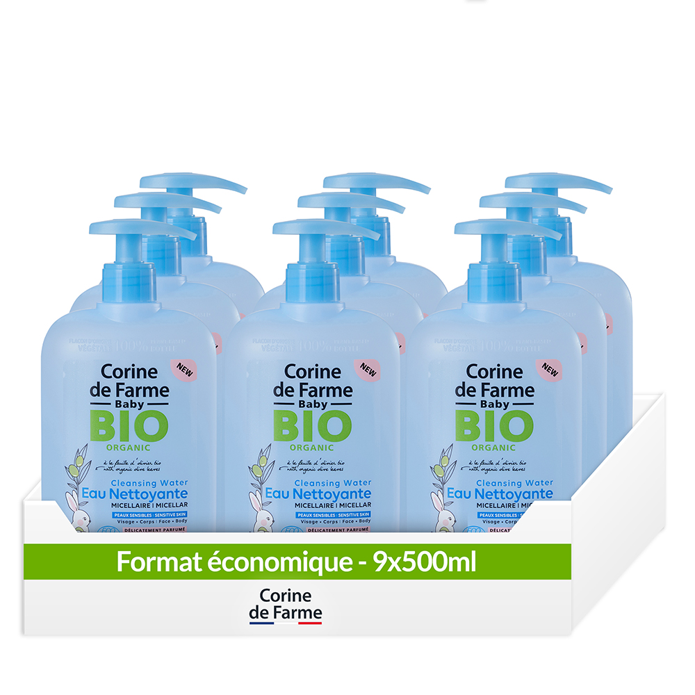 Eau Micellaire Nettoyante pour Bébé Bio 500ml - Born to Bio