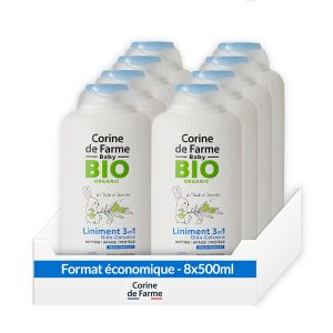 Pack économique - Liniment Oléo-Calcaire - Certifié Bio - Corine de Farme