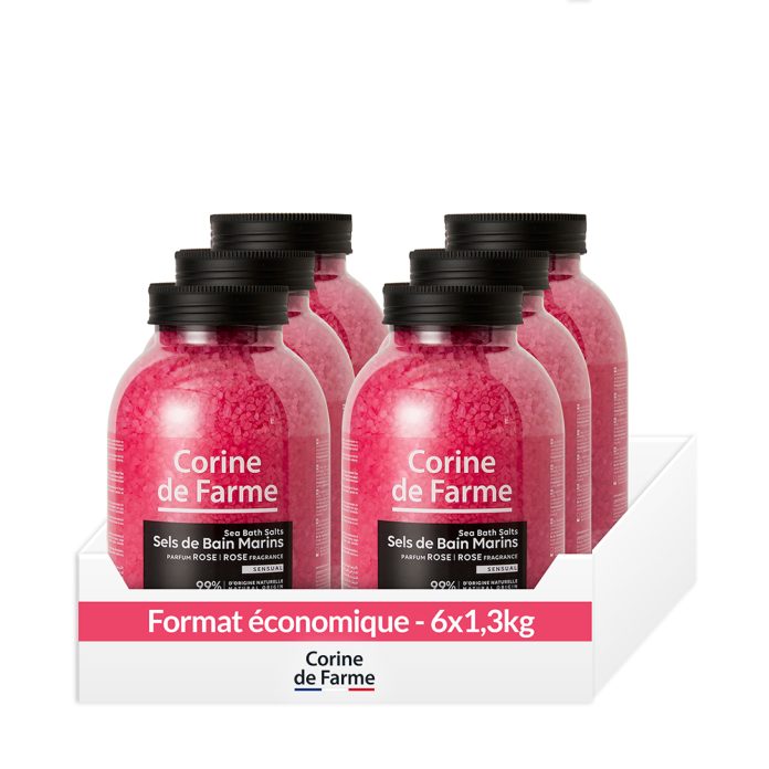 Pack économique - Sel de Bain marin à la Rose - Corine de Farme