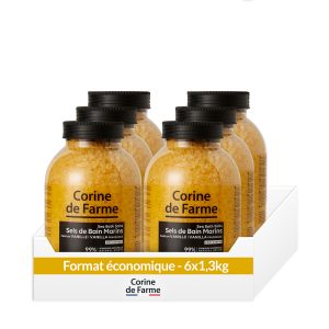 Pack économique - Sel de Bain marin à la Vanille - Corine de Farme