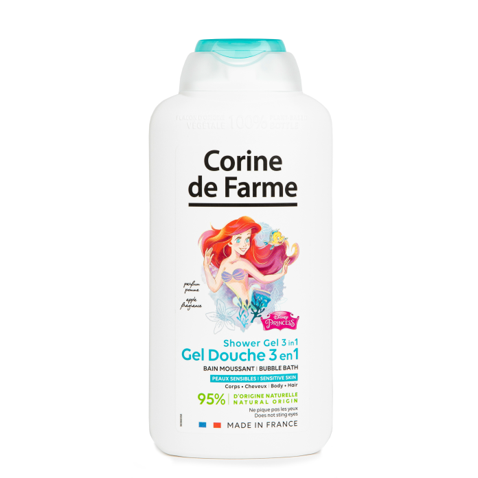 Gel douche 3 en 1 Corps, Cheveux & Bain moussant La Petite Sirène - Corine de Farme