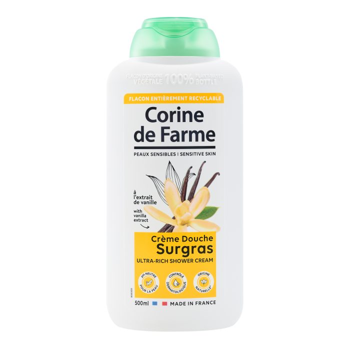 Crème de douche Surgras à la Vanille - Corine de Farme