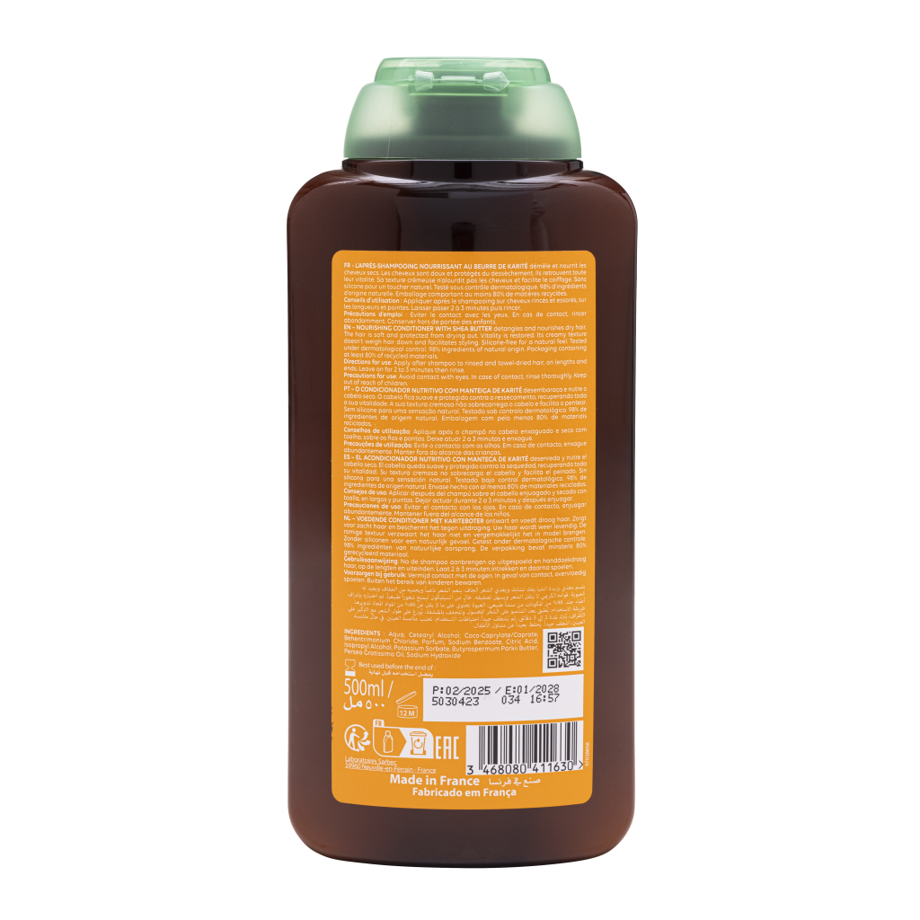 Après Shampooing Nourrissant au beurre de karité 500ml