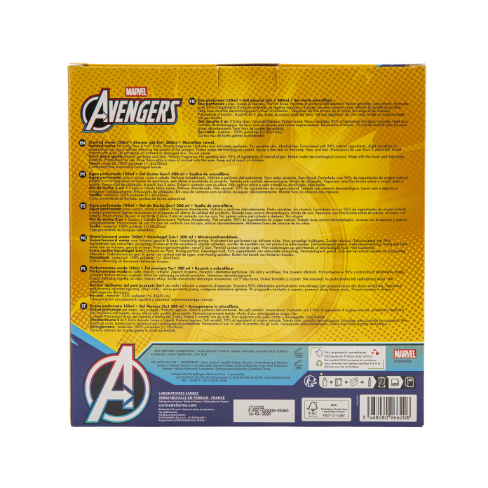 Coffret CORINE DE FARME LICENCE Avengers