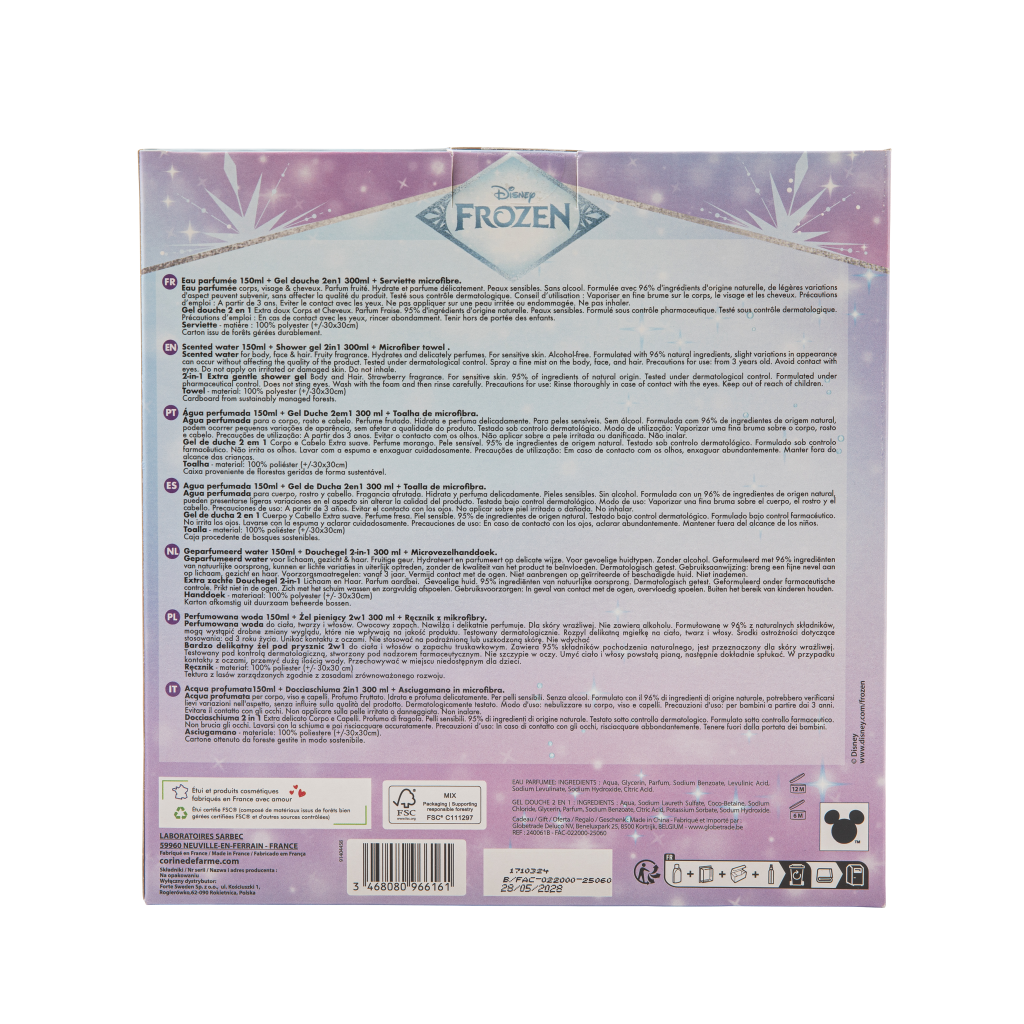 Coffret CORINE DE FARME LICENCE Frozen