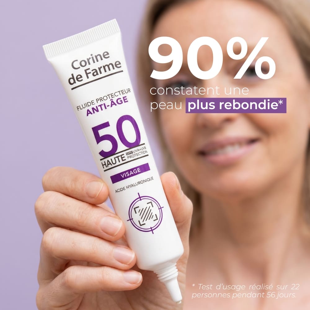 Efficacité prouvée Fluide Protecteur Anti-age Corine de Farme