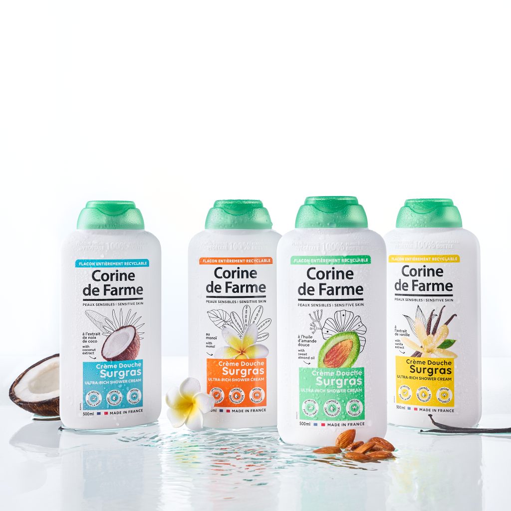 Crèmes Douche Surgras 4 Parfums Peaux Sensibles