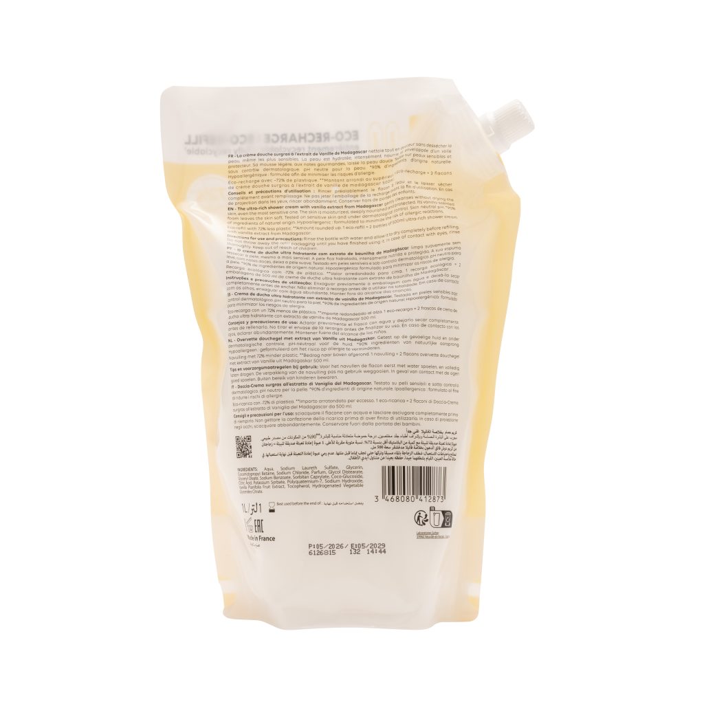 Eco-Recharge Gel Douche Vanille