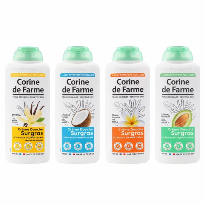 Lot de 4 crèmes douches surgras Corine de Farme