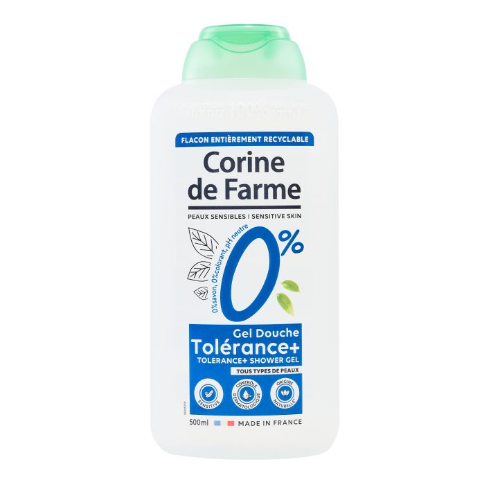 Eco-recharge crème douche surgras 0% pour peau sensible Corine de Farme
