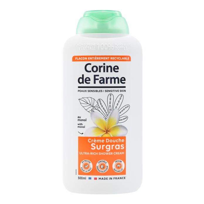 Eco-recharge crème douche surgras au monoï Corine de Farme