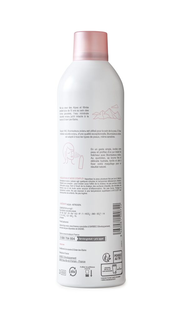 Brumisateur® evian® 400 ml - Pack de 4