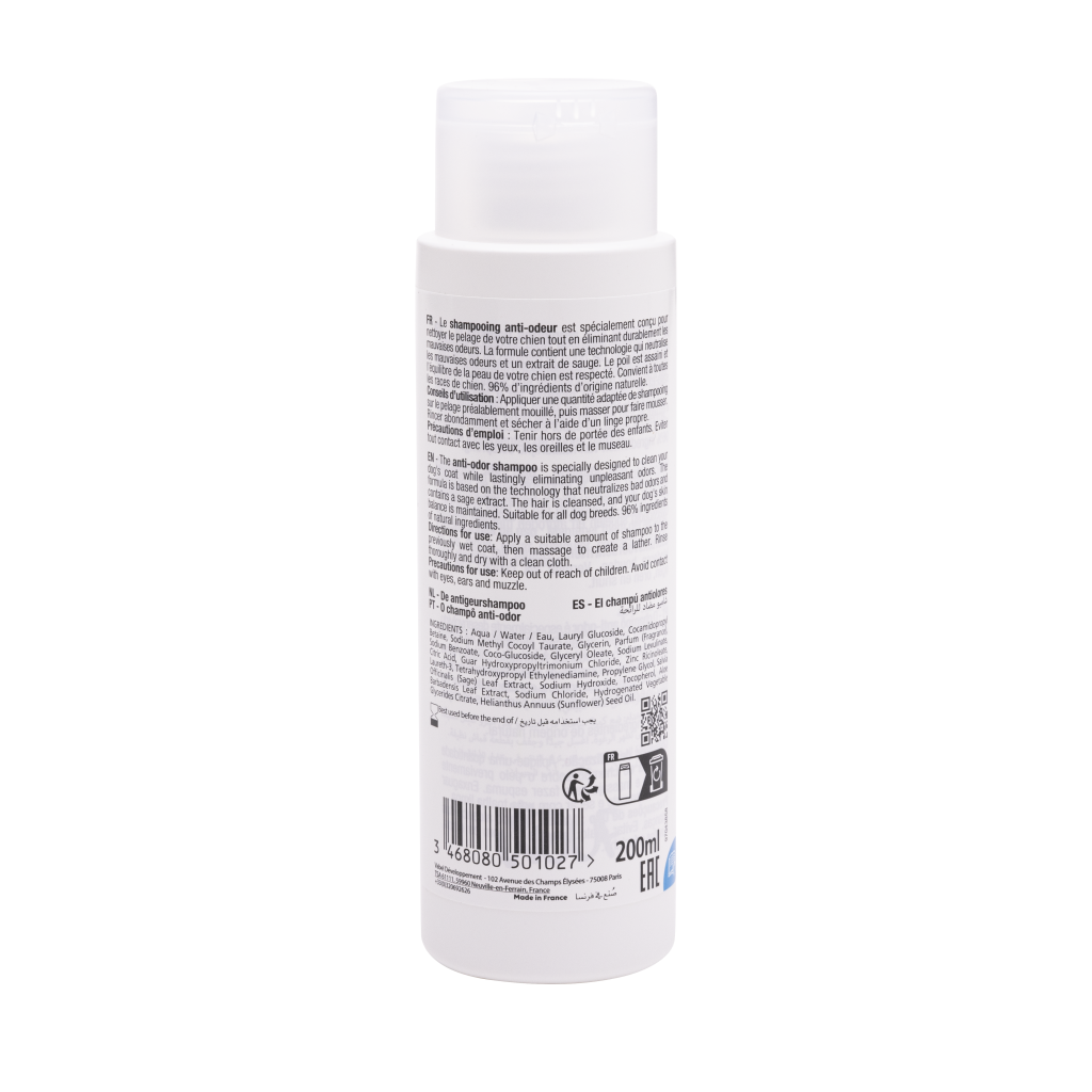 WOUF SHAMPOING ANTI ODEUR DOS