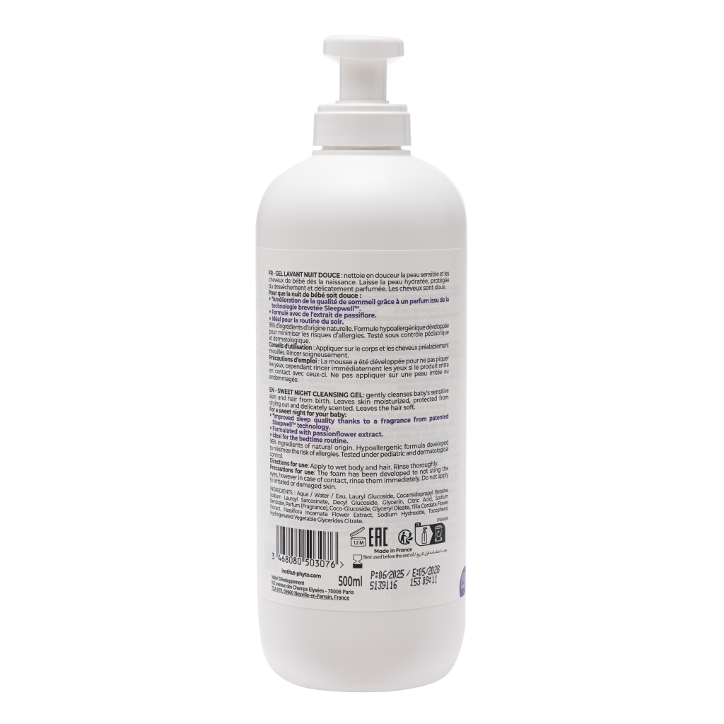 PHYTO GEL LAVANT NUIT DOUCE DOS