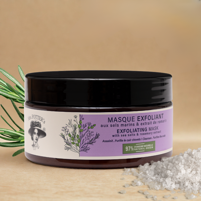 masque exfoliant sels romarin face