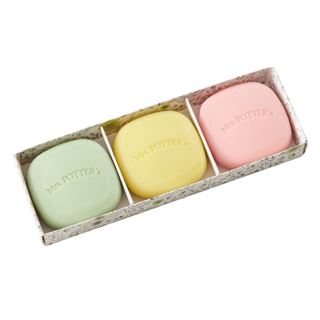 Coffret trois savons Mrs Potters 2