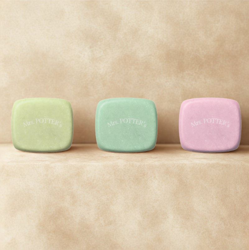 Savons du coffret botanique Mrs Potters