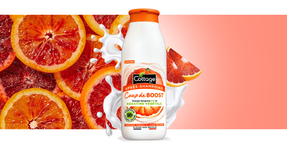 Image égérie Cottage Coup boost Après Shampoing