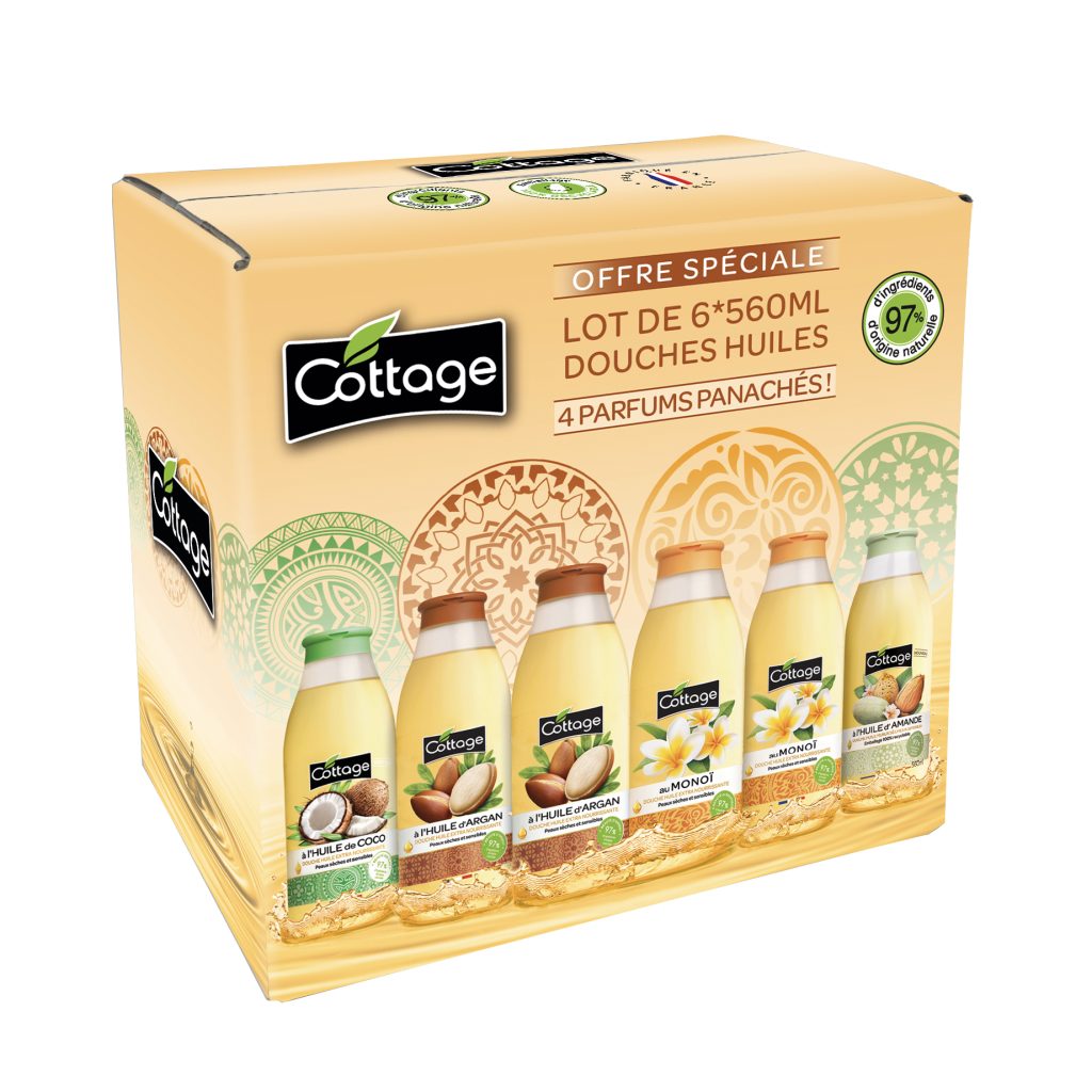 Panaché douche huile - cottage