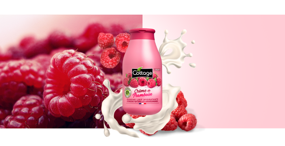 Image égérie COTTAGE Creme Framboise 250ml